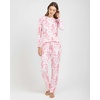 image:image2 Pack Womens Pajama Sets Long Sleeve Sleepwear Comfy Cute Loungewear PJSet H Black  Pink