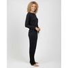 image:image2 Pack Womens Pajama Sets Long Sleeve Sleepwear Comfy Cute Loungewear PJSet H Black  Pink
