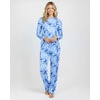 image:image2 Pack Womens Pajama Sets Long Sleeve Sleepwear Comfy Cute Loungewear PJSet I Blue  Gray