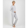 image:image2 Pack Womens Pajama Sets Long Sleeve Sleepwear Comfy Cute Loungewear PJSet I Blue  Gray