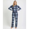 image:image2 Pack Womens Pajama Sets Long Sleeve Sleepwear Comfy Cute Loungewear PJSet J Navy  Beige