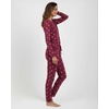 image:image2 Pack Womens Pajama Sets Long Sleeve Sleepwear Comfy Cute Loungewear PJSet L Burgundy  Blue