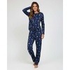 image:image2 Pack Womens Pajama Sets Long Sleeve Sleepwear Comfy Cute Loungewear PJSet L Burgundy  Blue