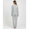 image:image2 Pack Womens Pajama Sets Long Sleeve Sleepwear Comfy Cute Loungewear PJSet M Black  Dawn Blue
