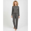 image:image2 Pack Womens Pajama Sets Long Sleeve Sleepwear Comfy Cute Loungewear PJSet N Charcoal  Pink