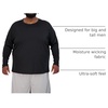 image:image3 Pack Big amp Tall Mens Long Sleeve Dry Fit Tshirts Crew Neck Tees Gym WorkLong Sleeve  Set 2