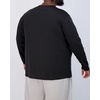 image:image3 Pack Big amp Tall Mens Long Sleeve Dry Fit Tshirts Crew Neck Tees Gym WorkLong Sleeve  Set 2