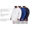 image:image3 Pack Big amp Tall Mens Long Sleeve Dry Fit Tshirts Crew Neck Tees Gym WorkLong Sleeve  Set 3