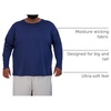 image:image3 Pack Big amp Tall Mens Long Sleeve Dry Fit Tshirts Crew Neck Tees Gym WorkLong Sleeve  Set 6