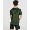 image:image3 Pack Boys Dry Fit Short Sleeve Hoodie Athletic Hooded Sweatshirt YouthSet 2