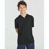image:image3 Pack Boys Dry Fit Short Sleeve Hoodie Athletic Hooded Sweatshirt YouthSet 3