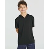 image:image3 Pack Boys Dry Fit Short Sleeve Hoodie Athletic Hooded Sweatshirt YouthSet 6