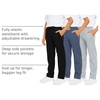 image:image3 Pack Boys Fleece Sweatpants Open Bottom Athletic Pockets Kids TeenSet 1