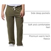 image:image3 Pack Boys Fleece Sweatpants Open Bottom Athletic Pockets Kids TeenSet 3
