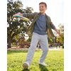 image:image3 Pack Boys Fleece Sweatpants Open Bottom Athletic Pockets Kids TeenSet 6