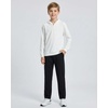image:image3 Pack Boys French Terry Sweatpants Open Bottom Joggers Kids SchoolBlack  Black  Black