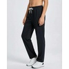 image:image3 Pack Boys French Terry Sweatpants Open Bottom Joggers Kids SchoolBlack  Burgundy  Navy
