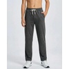 image:image3 Pack Boys French Terry Sweatpants Open Bottom Joggers Kids SchoolBlack  Charcoal  Dawn Blue