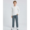 image:image3 Pack Boys French Terry Sweatpants Open Bottom Joggers Kids SchoolBlack  Charcoal  Stormy Weather