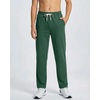 image:image3 Pack Boys French Terry Sweatpants Open Bottom Joggers Kids SchoolBlack  Hunter Green  Quite Shade