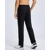 image:image3 Pack Boys French Terry Sweatpants Open Bottom Joggers Kids SchoolBlack  Hunter Green  Quite Shade