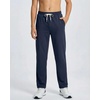 image:image3 Pack Boys French Terry Sweatpants Open Bottom Joggers Kids SchoolBlack  Navy  Charcoal