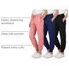 image:image3 Pack Girls Dry Fit Sweatpants Joggers Athletic Pants Teens Kids HikingSet 1
