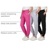 image:image3 Pack Girls Dry Fit Sweatpants Joggers Athletic Pants Teens Kids HikingSet 6