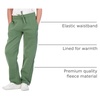 image:image3 Pack Girls Fleece Sweatpants Open Bottom Pants Kids Teens Tween SchoolSet 2