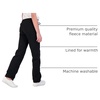 image:image3 Pack Girls Fleece Sweatpants Open Bottom Pants Kids Teens Tween SchoolSet 7