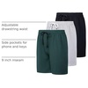 image:image3 Pack Mens Cotton French Terry Sweat Shorts Casual Lounge with PocketsSet 1