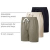 image:image3 Pack Mens Cotton French Terry Sweat Shorts Casual Lounge with PocketsSet 6