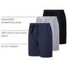 image:image3 Pack Mens Cotton French Terry Sweat Shorts Casual Lounge with PocketsSet 7