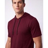 image:image3 Pack Mens Dry Fit Short Sleeve Hoodies Shirts Athletic Workout GymSet 1