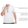 image:image3 Pack Mens Dry Fit Short Sleeve Hoodies Shirts Athletic Workout GymSet 10