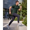 image:image3 Pack Mens Dry Fit Short Sleeve Hoodies Shirts Athletic Workout GymSet 2