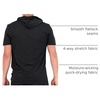 image:image3 Pack Mens Dry Fit Short Sleeve Hoodies Shirts Athletic Workout GymSet 4