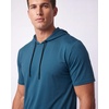 image:image3 Pack Mens Dry Fit Short Sleeve Hoodies Shirts Athletic Workout GymSet 7