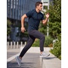 image:image3 Pack Mens Dry Fit Short Sleeve Hoodies Shirts Athletic Workout GymSet 8