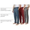 image:image3 Pack Mens Fleece Pajama Pants Soft Sleep Lounge Casual PJ Bottom PocketsSet F