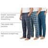 image:image3 Pack Mens Fleece Pajama Pants Soft Sleep Lounge Casual PJ Bottom PocketsSet G