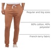 image:image3 Pack Mens French Terry Joggers Sweatpants Cotton Lounge Gym with PocketsSet 6