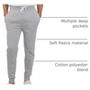 image:image3 Pack Mens Sweatpants Cotton Fleece Joggers Workout Lounge Gym PantsSet C