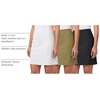 image:image3 Pack Womens 20 Skorts Skirts Knee Length Golf Tennis Athletic PocketsSet 4