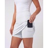 image:image3 Pack Womens 20 Skorts Skirts Knee Length Golf Tennis Athletic PocketsSet 4