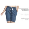 image:image3 Pack Womens 9 French Terry Bermuda Shorts Athletic Lounge Yoga PocketsSet 4