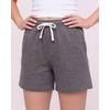 image:image3 Pack Womens Fleece Athletic Sweat Shorts Casual Lounge Pajama PJ PocketsSolid Black  Charcoal Heather  Grey Heather