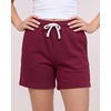 image:image3 Pack Womens Fleece Athletic Sweat Shorts Casual Lounge Pajama PJ PocketsSolid Black  Solid Burgundy  Grey Heather