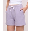 image:image3 Pack Womens Fleece Athletic Sweat Shorts Casual Lounge Pajama PJ PocketsSolid Black  Solid Iceberg Green  Solid Orchid Petal