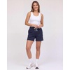 image:image3 Pack Womens Fleece Athletic Sweat Shorts Casual Lounge Pajama PJ PocketsSolid Black  Solid Navy Blazer  Charcoal Heather